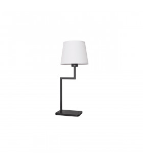 Flex Table Lamp with Round Tapered Shade Sandy Black Aluminium LED E27-1