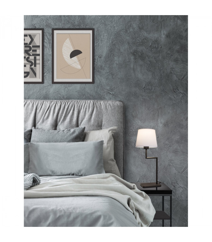 Flex Table Lamp with Round Tapered Shade Sandy Black Aluminium LED E27-2