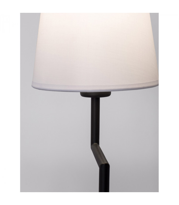 Flex Table Lamp with Round Tapered Shade Sandy Black Aluminium LED E27-4