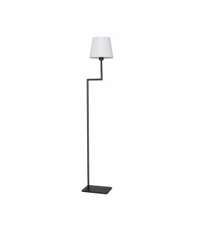 Flex Floor Lamp with Tapered Shade Sandy Black Aluminium LED E27-1