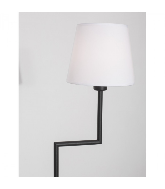 Flex Floor Lamp with Tapered Shade Sandy Black Aluminium LED E27-2