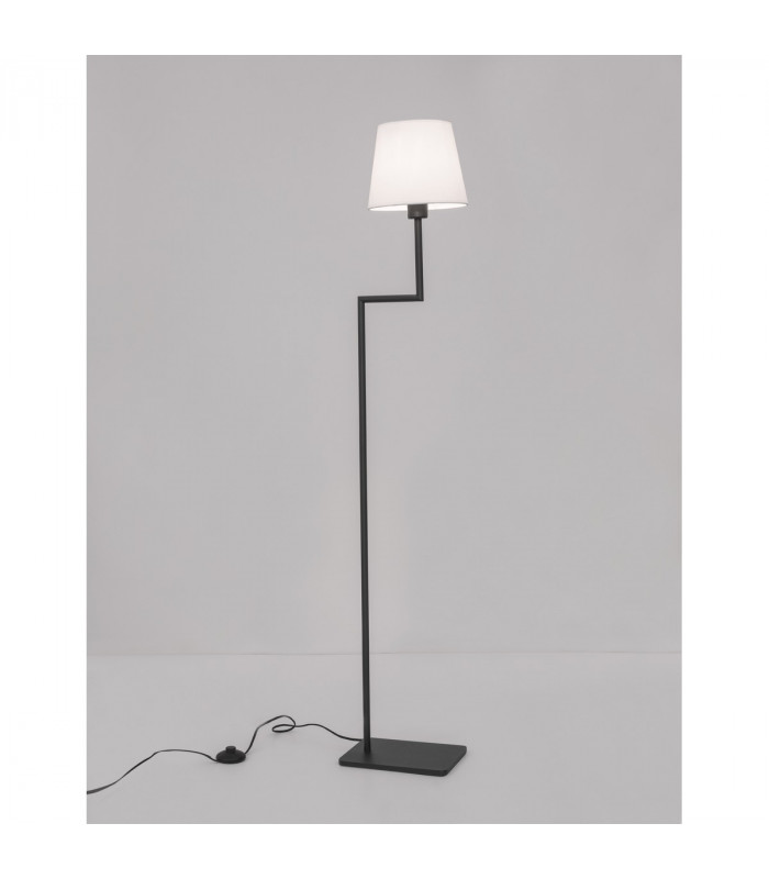 Flex Floor Lamp with Tapered Shade Sandy Black Aluminium LED E27-4