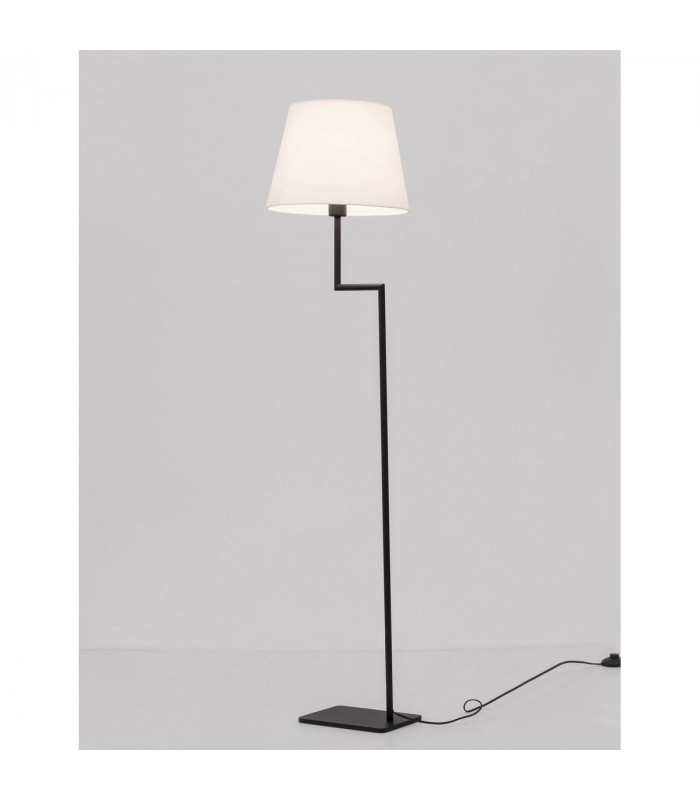 Flex Floor Lamp with Tapered Shade Sandy Black Aluminium LED E27-5