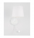 Sage Reading Light White Aluminium White Fabric Shade Switched LED E27 LED 1x3W 190Lm 220 Volt-4