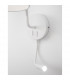 Sage Reading Light White Aluminium White Fabric Shade Switched LED E27 LED 1x3W 190Lm 220 Volt-6