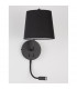 Sage Reading Light Black Aluminium Black Fabric Shade Switched LED E27 LED 1x3W 190Lm 220 Volt-4