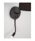 Sage Reading Light Black Aluminium Black Fabric Shade Switched LED E27 LED 1x3W 190Lm 220 Volt-6
