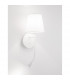 Nia Reading Light White Metal White Fabric Shade Switched LED 3W 3000K 180Lm LED E14-7