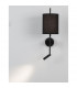 Yama Reading Light Black Fabric Shade Black Aluminium Adjustable - Switched LED 3W 210Lm 3000K LED E27-2
