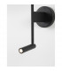 Yama Reading Light Black Fabric Shade Black Aluminium Adjustable - Switched LED 3W 210Lm 3000K LED E27-5