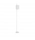 Yama Floor Lamp with Shade White Fabric Shade White Aluminium Switched LED E27-1