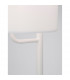 Yama Floor Lamp with Shade White Fabric Shade White Aluminium Switched LED E27-4