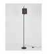 Yama Floor Lamp with Shade Black Fabric Shade Black Aluminium Switched LED E27-3