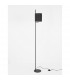 Yama Floor Lamp with Shade Black Fabric Shade Black Aluminium Switched LED E27-4