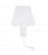 Valencia Reading Light Sand White Aluminium White Shade LED 3Watt 190lm LED E27-1