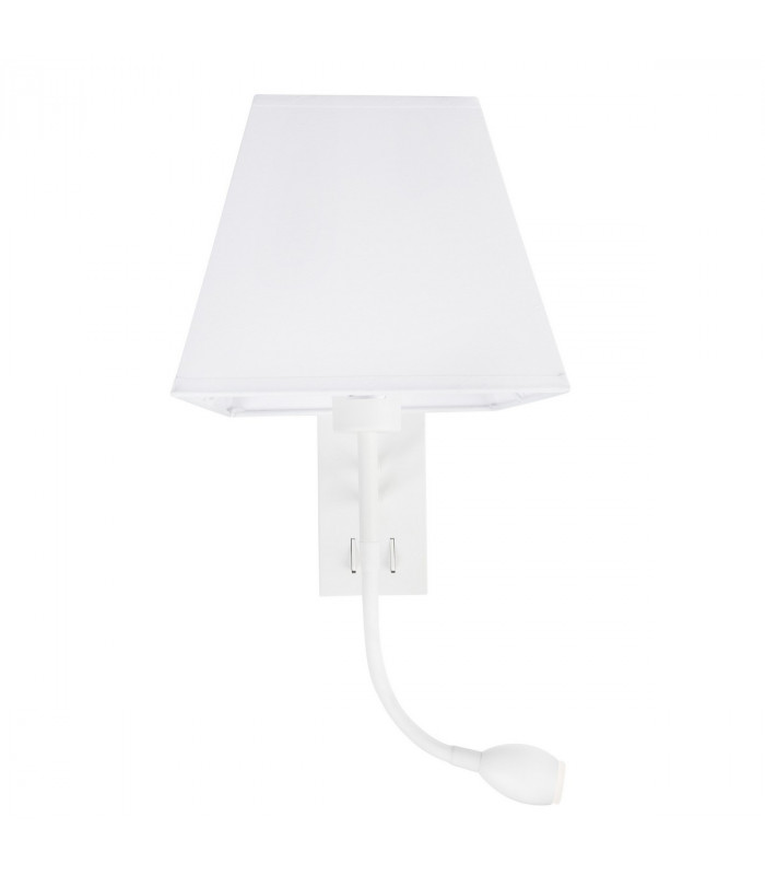 Valencia Reading Light Sand White Aluminium White Shade LED 3Watt 190lm LED E27-1