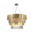 Baladona 20 Light Pendant Ceiling Light Golden Brass Aluminium Crystal LED G9-1