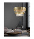 Baladona 20 Light Pendant Ceiling Light Golden Brass Aluminium Crystal LED G9-2