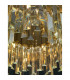 Baladona 9 Light Pendant Ceiling Light Golden Brass Aluminium Crystal LED G9-2