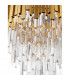 Grane 8 Light Pendant Ceiling Light Gold Metal Crystal LED E14-4