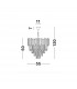 Grane 8 Light Pendant Ceiling Light Gold Metal Crystal LED E14-5