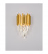Grane 2 Light Pendant Ceiling Light Gold Metal Crystal LED E14-4