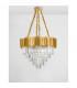 Grane 12 Light Pendant Ceiling Light Gold Metal Crystal LED E14-3
