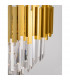 Grane 12 Light Pendant Ceiling Light Gold Metal Crystal LED E14-5