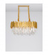 Grane 8 Light Pendant Ceiling Light Gold Metal Crystal LED E14-2