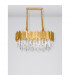 Grane 8 Light Pendant Ceiling Light Gold Metal Crystal LED E14-3