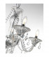 Connor 60cm Multi Arm Chandelier Chrome Aluminium Glass K9 Crystal LED E14-4