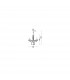 Connor 60cm Multi Arm Chandelier Chrome Aluminium Glass K9 Crystal LED E14-5