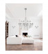 Connor 100cm Multi Arm Chandelier Chrome Aluminium Glass K9 Crystal LED E14-2