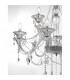 Connor 100cm Multi Arm Chandelier Chrome Aluminium Glass K9 Crystal LED E14-2