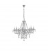 Mozart 78cm Multi Arm Chandelier Chrome Aluminium Glass K9 Crystal LED E14-1