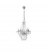 Mozart 58cm Multi Arm Chandelier Chrome Aluminium Glass K9 Crystal LED E14-1