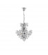 Perugi 4 Light Pendant Ceiling Light Chrome Aluminium K9 Crystal G9-1