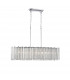 Element 6 Light Bar Pendant Ceiling Light Chrome Aluminium Glass K9 Crystal LED G9-1