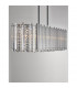 Element 6 Light Bar Pendant Ceiling Light Chrome Aluminium Glass K9 Crystal LED G9-2
