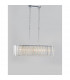 Element 6 Light Bar Pendant Ceiling Light Chrome Aluminium Glass K9 Crystal LED G9-3