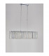 Element 6 Light Bar Pendant Ceiling Light Chrome Aluminium Glass K9 Crystal LED G9-4