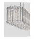 Element 6 Light Bar Pendant Ceiling Light Chrome Aluminium Glass K9 Crystal LED G9-5