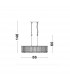 Element 6 Light Bar Pendant Ceiling Light Chrome Aluminium Glass K9 Crystal LED G9-7