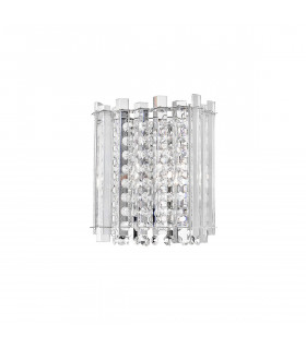 Element Wall Lamp Chrome Aluminium Glass K9 Crystal LED G9-1