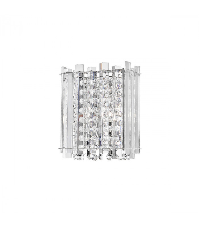 Element Wall Lamp Chrome Aluminium Glass K9 Crystal LED G9-1
