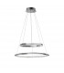 Netuno Integrated LED Pendant Ceiling Light Chrome Aluminium Crystal Adjustable LED 36W 1980Lm 3000K-1