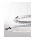 Netuno Integrated LED Pendant Ceiling Light Chrome Aluminium Crystal Adjustable LED 36W 1980Lm 3000K-5