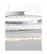 Netuno Integrated LED Pendant Ceiling Light Chrome Aluminium Crystal Adjustable LED 36W 1980Lm 3000K-6