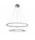 Netuno Integrated LED Pendant Ceiling Light Chrome Aluminium Crystal Adjustable LED 50W 2570Lm 3000K-1
