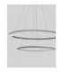 Netuno Integrated LED Pendant Ceiling Light Chrome Aluminium Crystal Adjustable LED 50W 2570Lm 3000K-3
